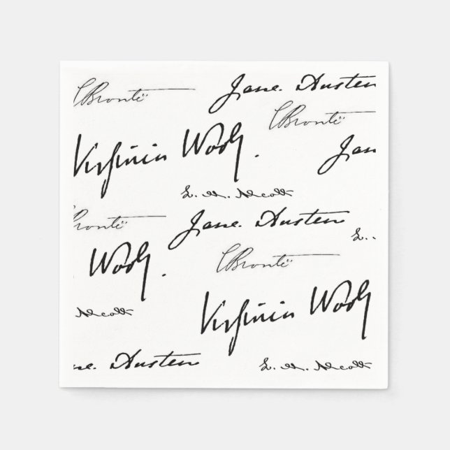 Schriftstellerinnen Serviette (Vorderseite)