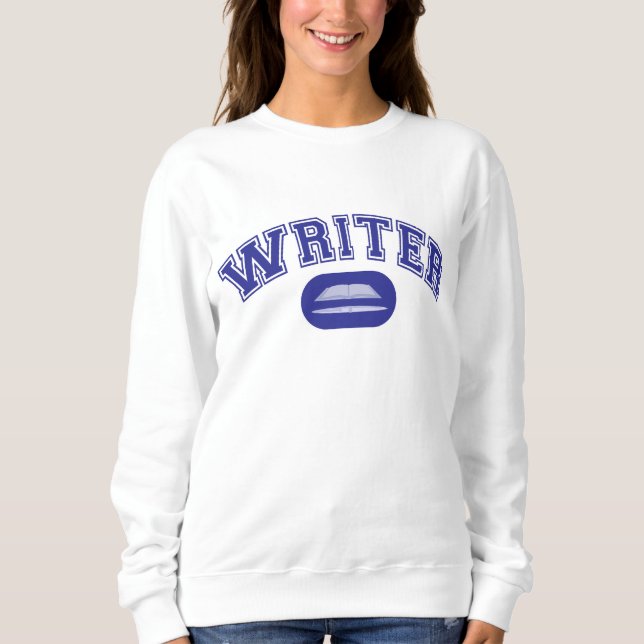 Schriftstellerstil klassische Ikonäse Sweatshirt (Vorderseite)