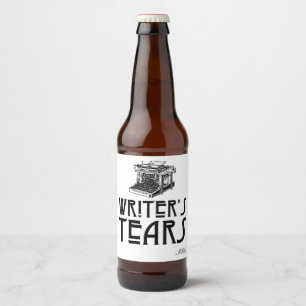 Schriftstellertränke - individualisierbare Biermar Bierflaschenetikett