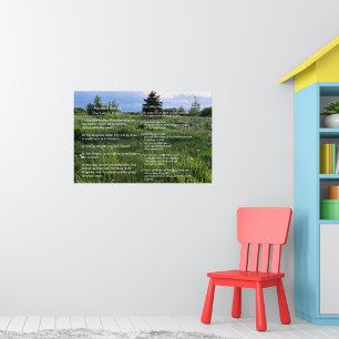 Schriftvorlage, Psalm 23, Vaterunser Poster