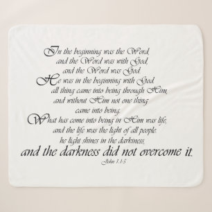 SchriftWort Gottes Decke Johns 1 Sherpa Sherpadecke