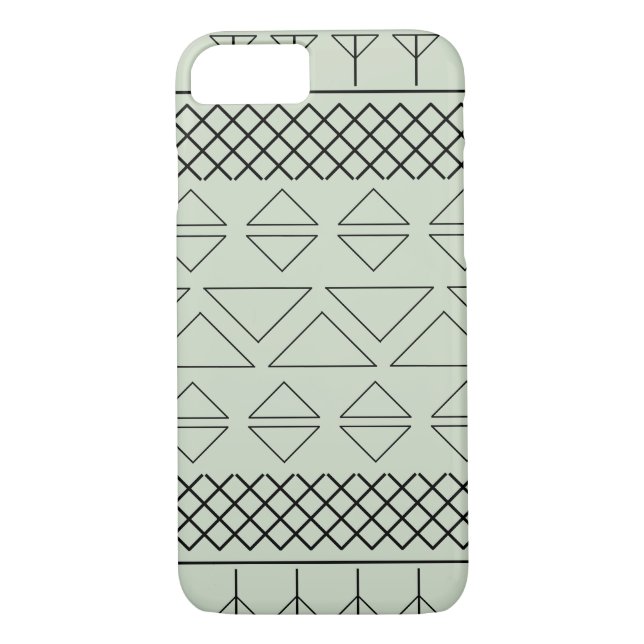 Schriftzeichen mit grüner Geometrie Case-Mate iPhone Hülle (Rückseite)