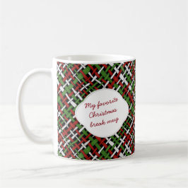 Schriftzeichen-Muster für das Weihnachtsgeschwür Kaffeetasse