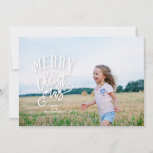Schriftzug Frohe Weihnachten Foto