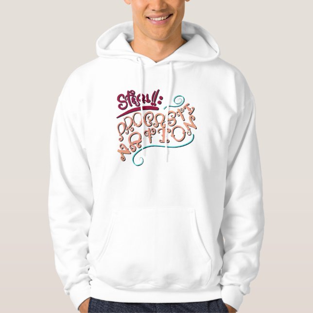 Schritt 1: Aufschieben Hoodie (Vorderseite)