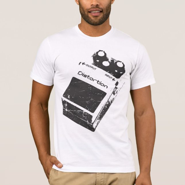 Schritt auf ihm - Verzerrung bewirkt Pedal T-Shirt (Vorderseite)