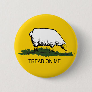 "Schritt auf mir" Schaf-Button Button