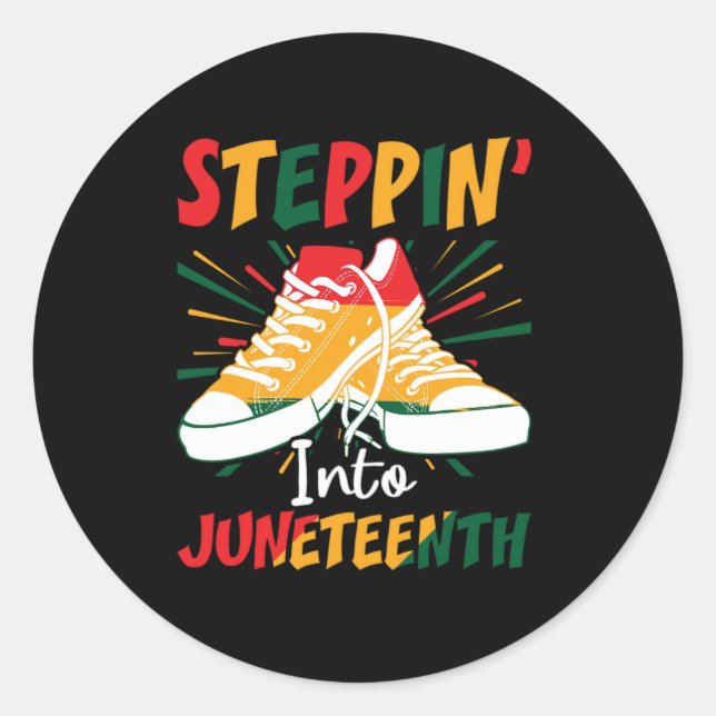 Schritt bis zum 16. Juni Runder Aufkleber (Vorderseite)
