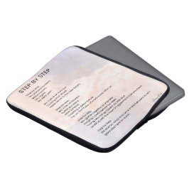 Schritt für Schritt - Ermächtigung Gedicht Gedicht Laptopschutzhülle