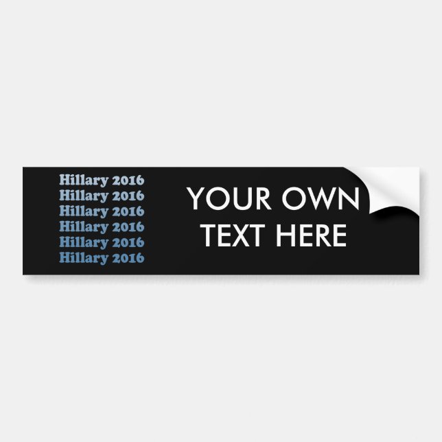 SCHRITT HILLARY 2016 UND REPEAT.png Autoaufkleber (Vorne)