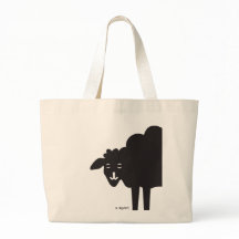 Schritt in eine große Tasche