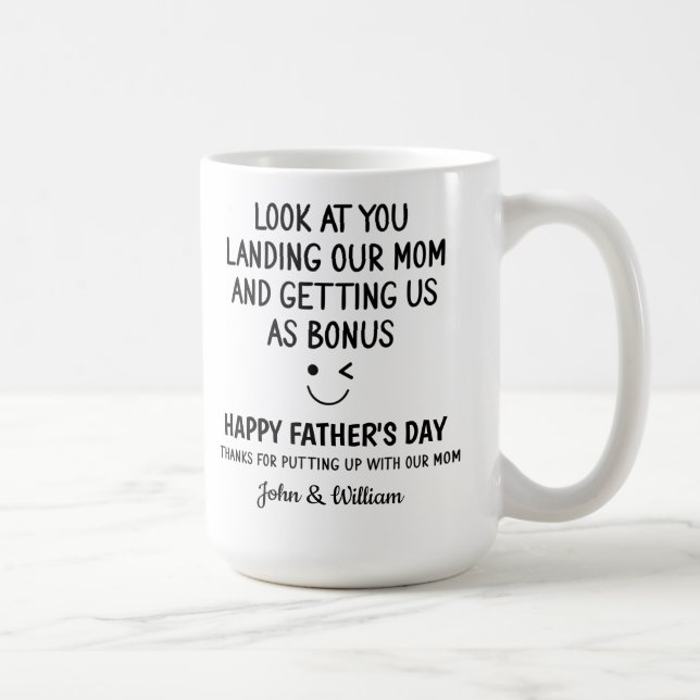 Schritt Papa Schauen Sie an, wie Sie unsere Mutter Kaffeetasse (Rechts)