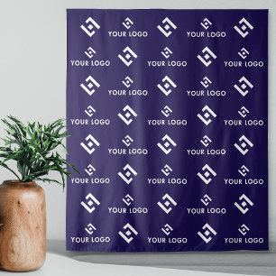 Schritt und Hintergrund für das Logo für Veranstal Wandteppich