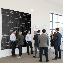 Schritt und Wiederholung von Firmenlogos, Schwarz Wandteppich