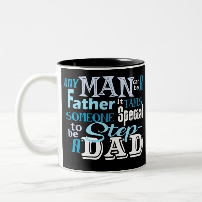 Schritt-Vater-spezielles Bestes Zweifarbige Tasse (Links)