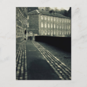 Schritt zurück in der Zeit - Straßen New Lanark Postkarte