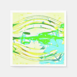 Schritte bis Frühling Serviette