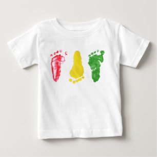 Schritte trinkt rasta baby t-shirt