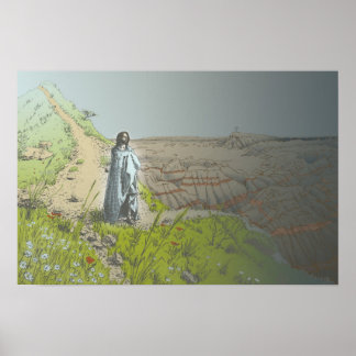 Schritte zum Kreuz Poster