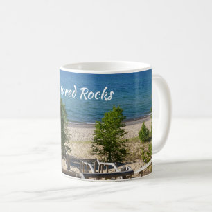 Schritte zum Strand von Twelvemile, Pictured Rocks Kaffeetasse