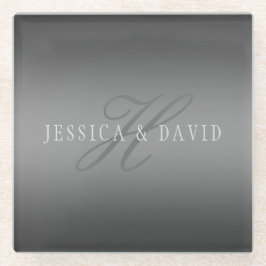 Schrittweise Veränderung der Gradient Graue belieb Glasuntersetzer