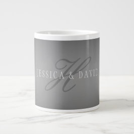 Schrittweise Veränderung der Gradient Graue belieb Jumbo-Tasse