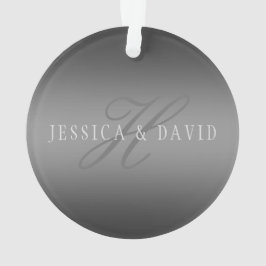 Schrittweise Veränderung der Gradient Graue belieb Ornament