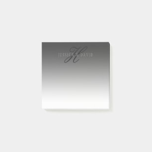 Schrittweise Veränderung der Gradient Graue belieb Post-it Klebezettel