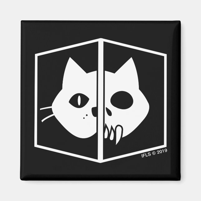 Schrödinger Cat Graphic Magnet (Vorne)