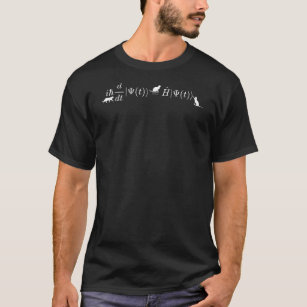 Schrodinger Cats Mathe and Physics Formel Gleichun T-Shirt