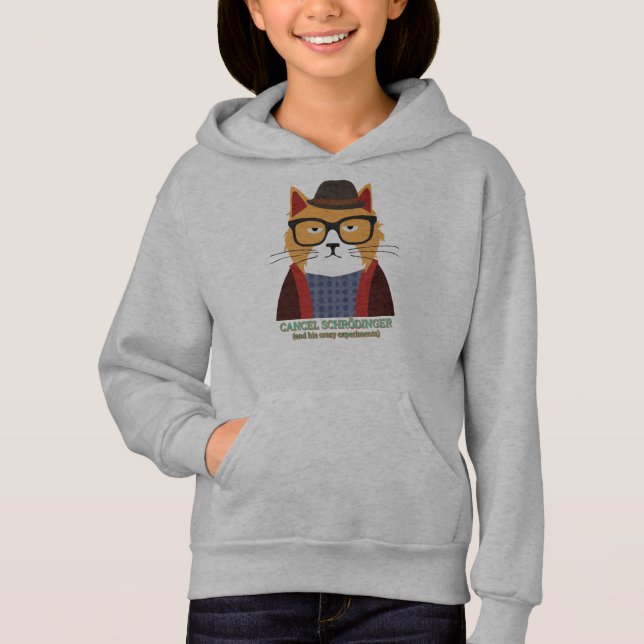 Schrodinger-Katze Hoodie (Vorderseite)
