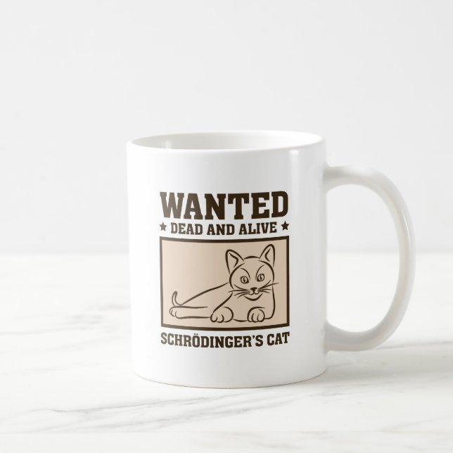 Schrodinger-Katze Kaffeetasse (Rechts)