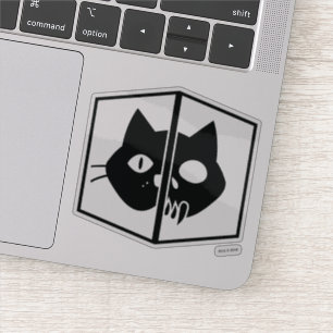 Schrödinger Katzen-Grafik Aufkleber