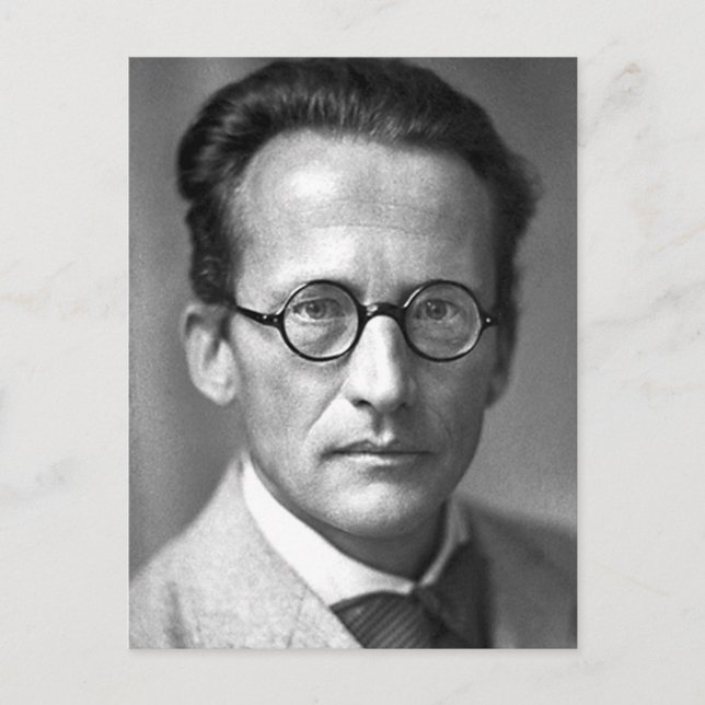 Schrodinger Postkarte (Vorderseite)
