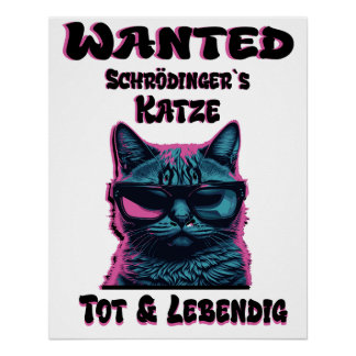 Schrödinger`s Katze 1 Poster