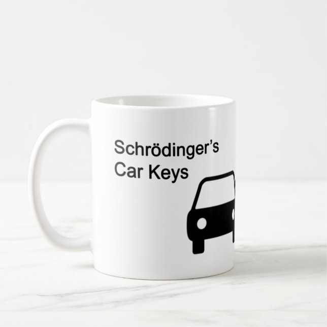 Schrodingers Autoschlüssel Kaffeetasse (Links)