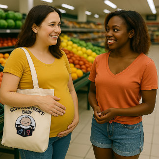 Schrödingers Baby-Tragetasche – Junge oder Mädchen Tragetasche