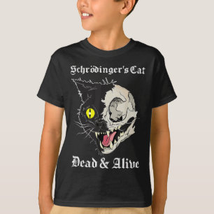 Schrodingers Black Cat Dead & Alive Quantum Parad T-Shirt