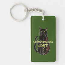 Schrodingers Cat Acrylic-Schlüsselanhänger