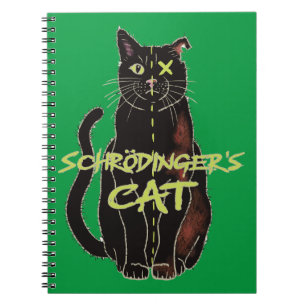 Schrodingers Cat Funny Physics Notizblock