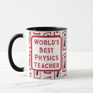 Schrödingers Cat Mid Century Modern Red Tasse