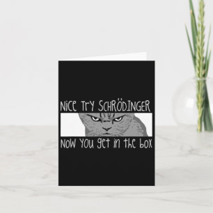 Schrodingers Katze - Physiker Karte