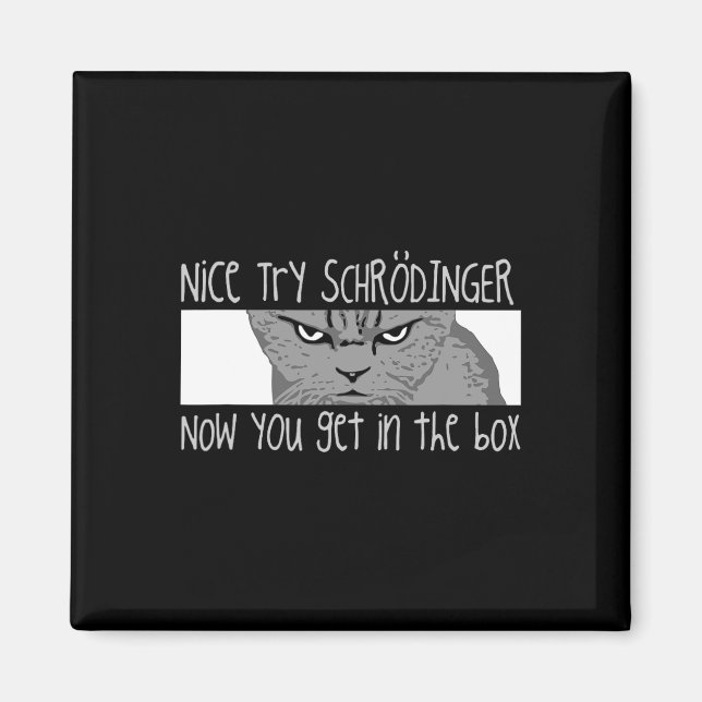 Schrodingers Katze - Physiker Magnet (Vorne)