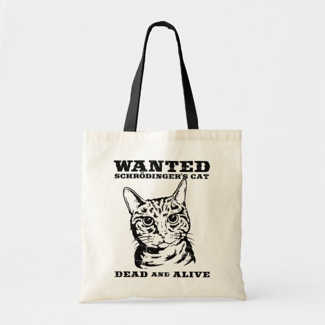 Schrodingers Katze wollten Tote oder lebendiges Tragetasche (Vorne)
