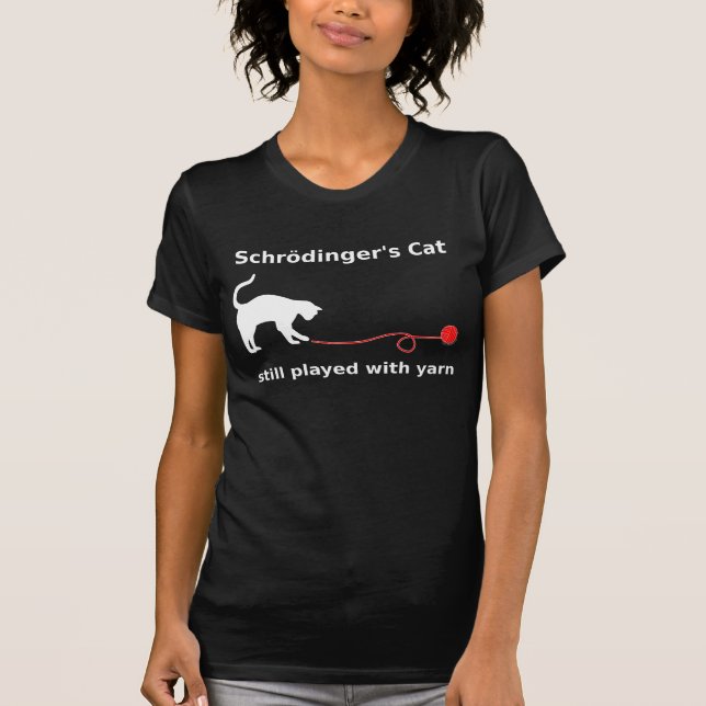 "Schrödingers Katzen-" Shirt (dunkel) (Vorderseite)