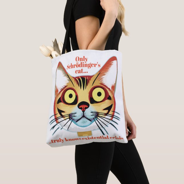 Schrödingers Katzenkrise Tasche (Von Nahem)