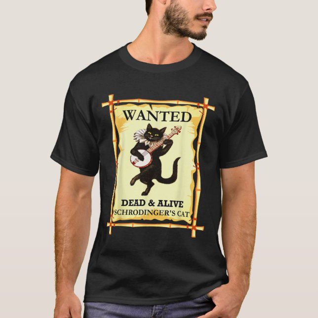 Schrodingers Physik-Kat-Quantum-Physiker T-Shirt (Vorderseite)