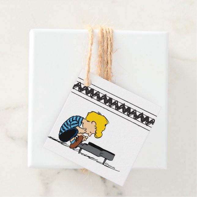 Schroeder Charlie Brown Music Geschenkanhänger (Beispiel)