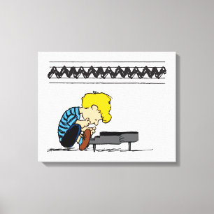 Schroeder Charlie Brown Music Leinwanddruck