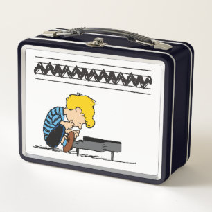 Schroeder Charlie Brown Music Metall Brotdose